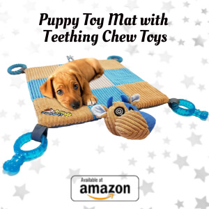Puppy Toy Mat with Teething Chew Toys