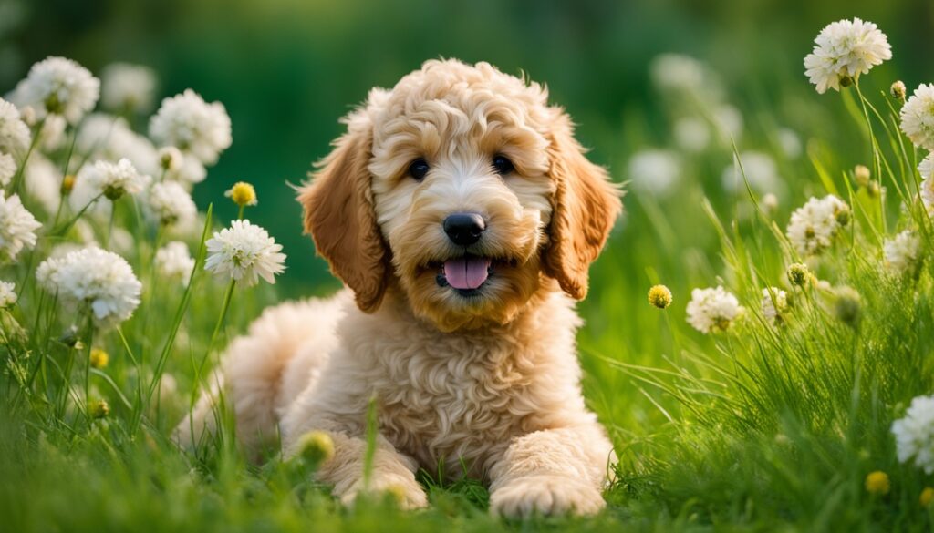 F1B Goldendoodle hypoallergenic dog